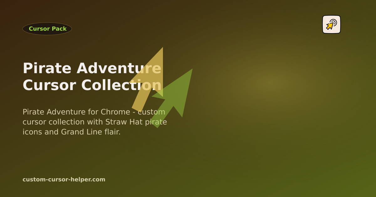 Pirate Adventure Cursor Collection - Custom Cursor Helper