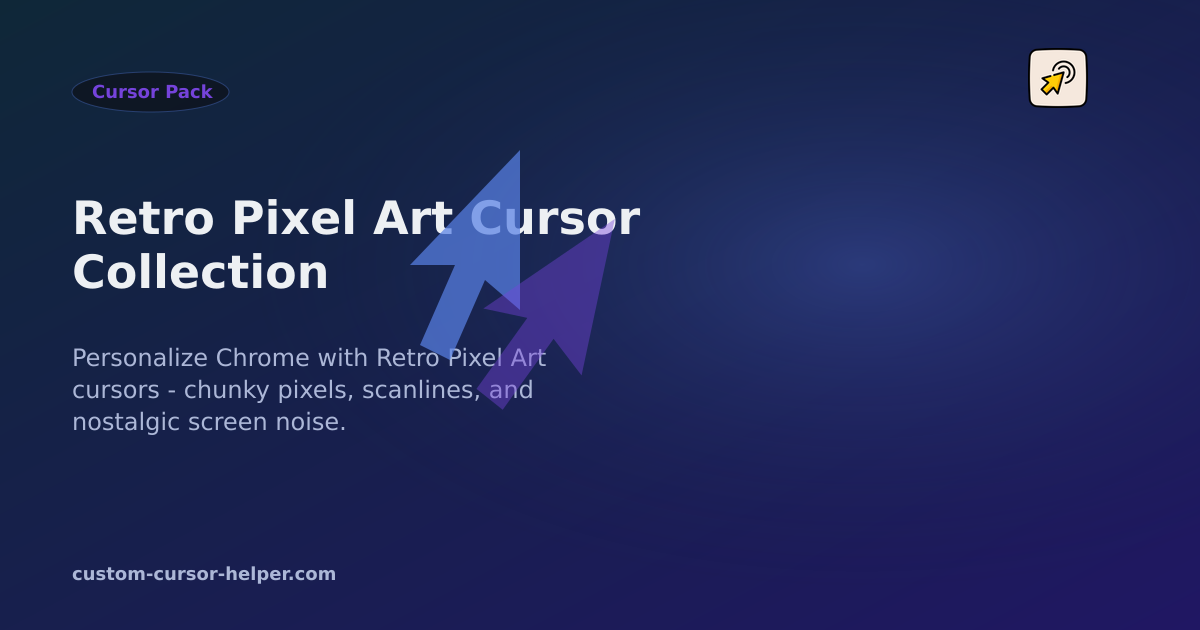Retro Pixel Art Cursor Collection - Custom Cursor Helper