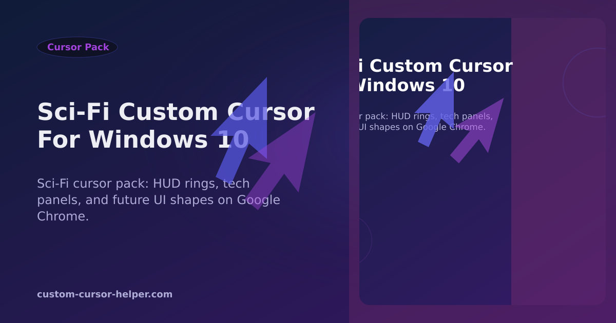 Sci-Fi Custom Cursor for Windows 10 - Custom Cursor Helper
