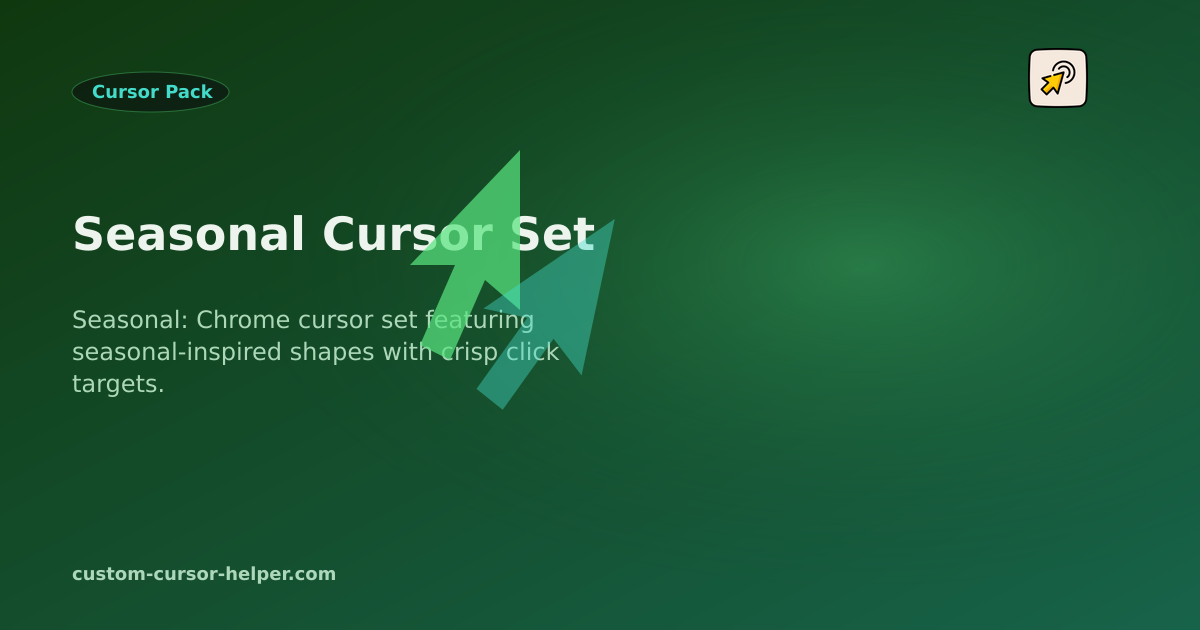 Seasonal Cursor Set - Custom Cursor Helper