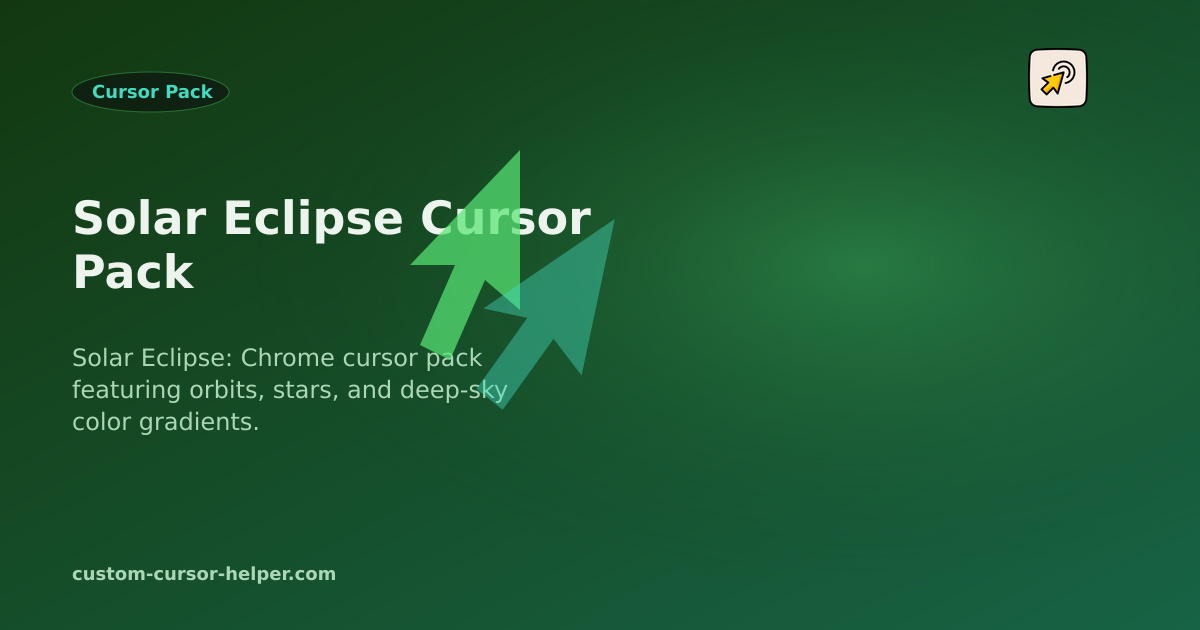 Solar Eclipse Cursor Pack - Custom Cursor Helper