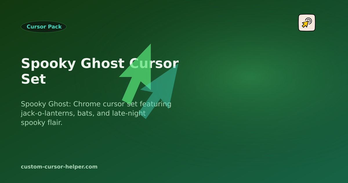 Spooky Ghost Cursor Set - Custom Cursor Helper