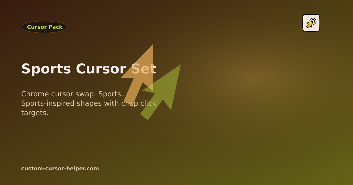Sports Cursor Set - Custom Cursor Helper