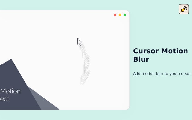 Cursor Motion Blur
