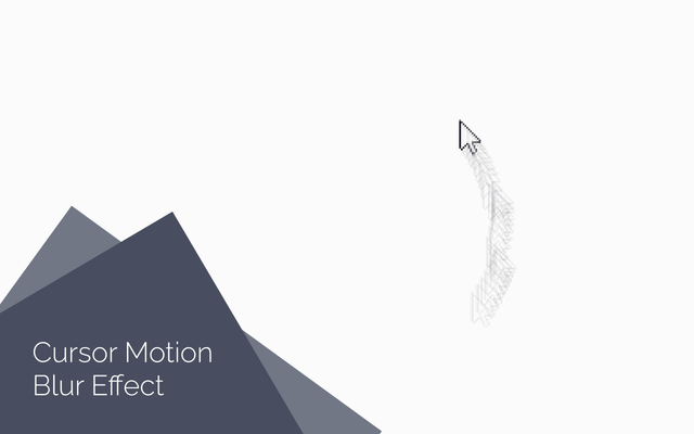Cursor Motion Blur