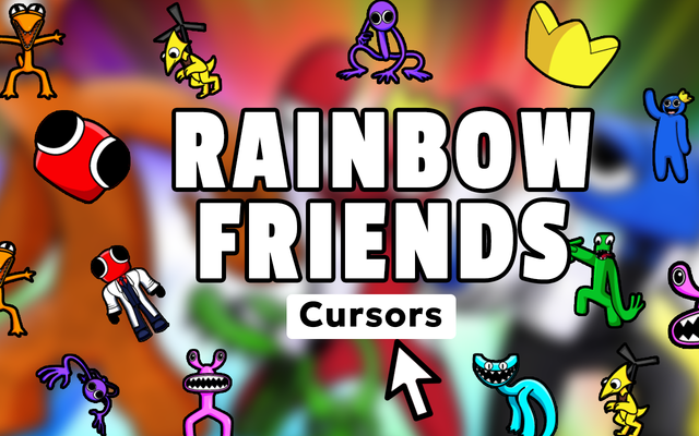 Rainbow Friends Cursor - Horrorspiel-Cursor für Chrome
