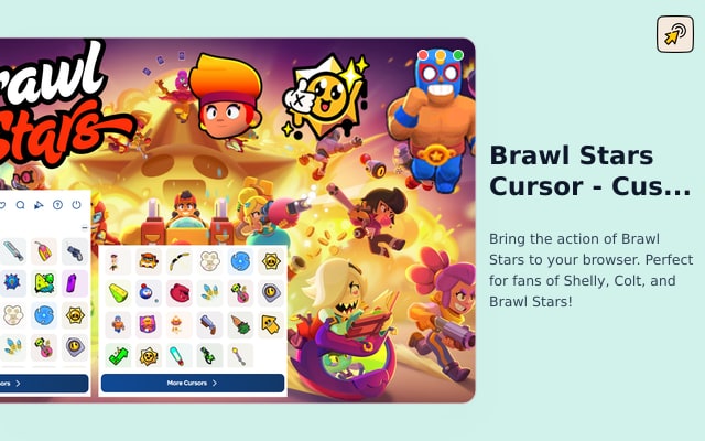 Курсор Brawl Stars - пользовательский игровой курсор для Chrome