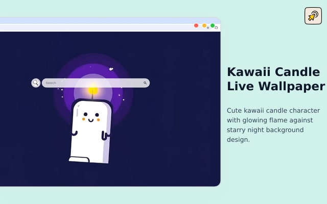 Kawaii Candle Live Wallpaper