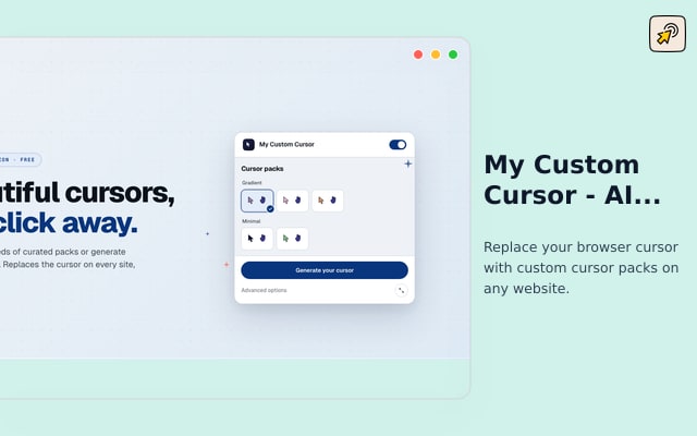 My Custom Cursor - AI Generator