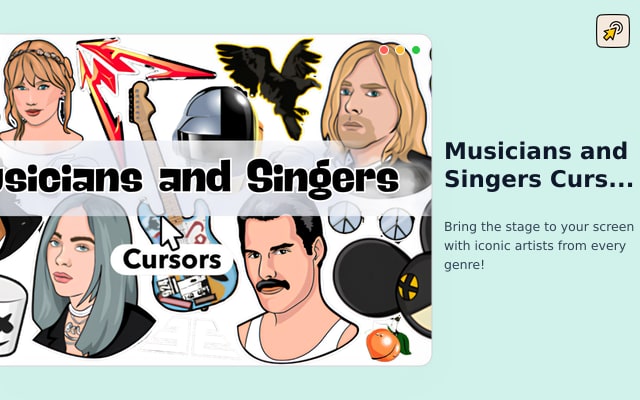 Kursor Musisi dan Penyanyi ★ Kursor Khusus untuk Chrome™