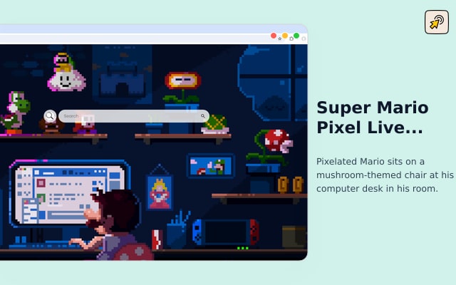 Super Mario Pixel Live Wallpaper