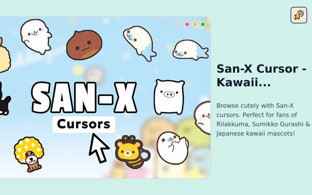 San-X Cursor - Kawaii Character Cursor for Chrome
