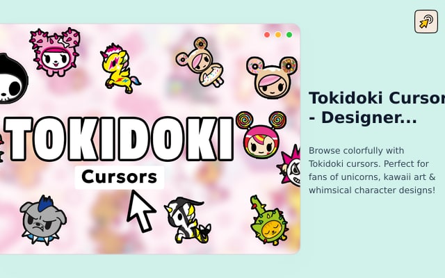 Tokidoki Cursor - Designer Character Cursor for Chrome