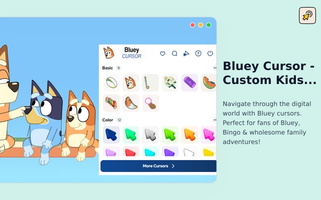Bluey Cursor - Kursor Kartun Anak Khusus untuk Chrome