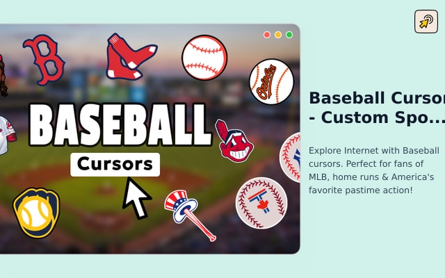 Baseball Cursor - Custom Sports Cursor for Chrome
