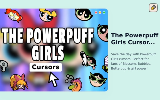 Kursor Powerpuff Girls - Kursor Kartun Pahlawan Super untuk Chrome