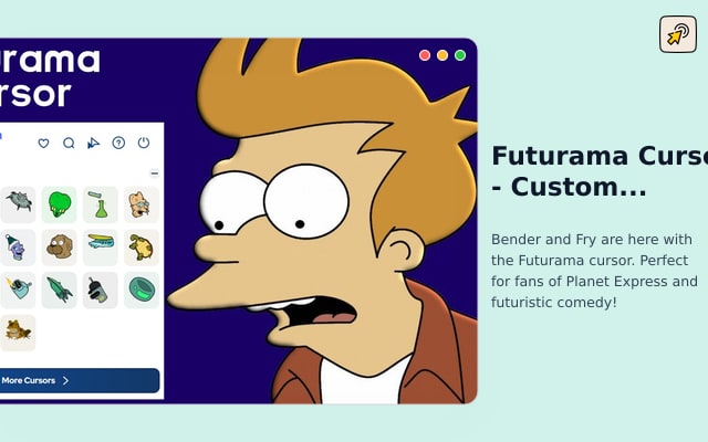 Futurama Cursor - Chrome 自定义卡通光标