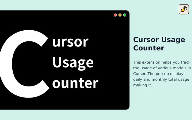 Cursor Usage Counter