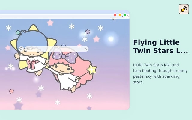 Flying Little Twin Stars Live Wallpaper