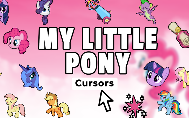 My Little Pony Cursor - مؤشر رسوم متحركة مخصص لمتصفح Chrome