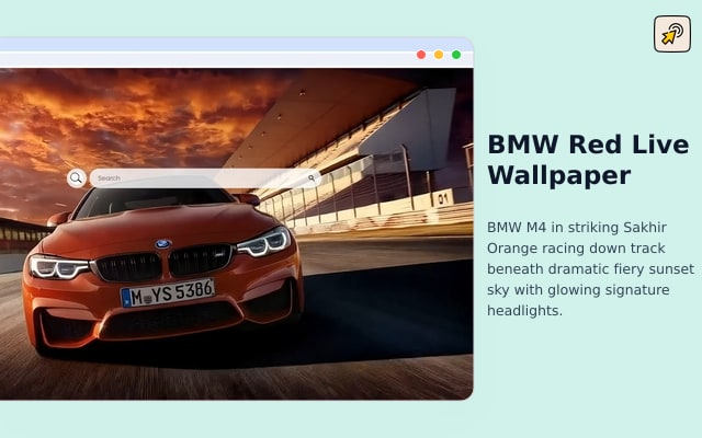 BMW Red Live Wallpaper
