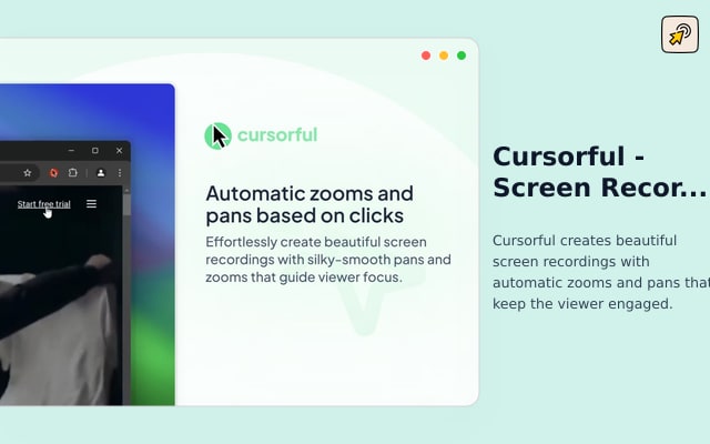 Cursorful - Grabador de pantalla con zoom automático