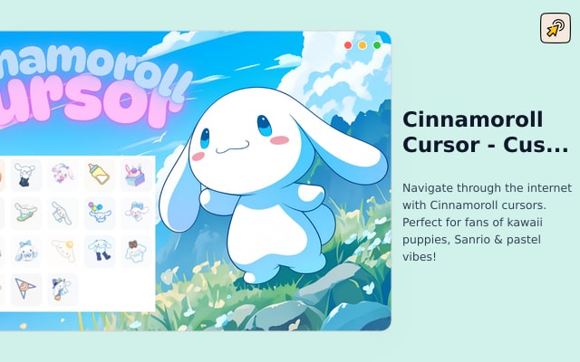 Cinnamoroll Cursor - Custom Sanrio Cursor for Chrome