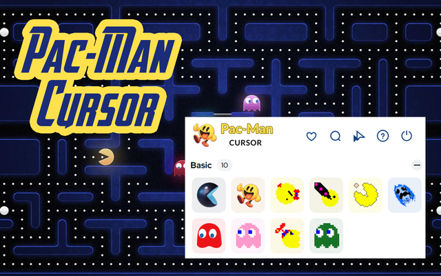 Pac-Man Cursor - Custom Retro Cursor pour Chrome