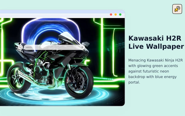 Wallpaper Animasi Kawasaki H2R