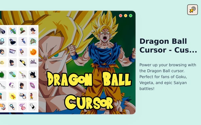 Dragon Ball Cursor - Cursor de anime personalizado para Chrome
