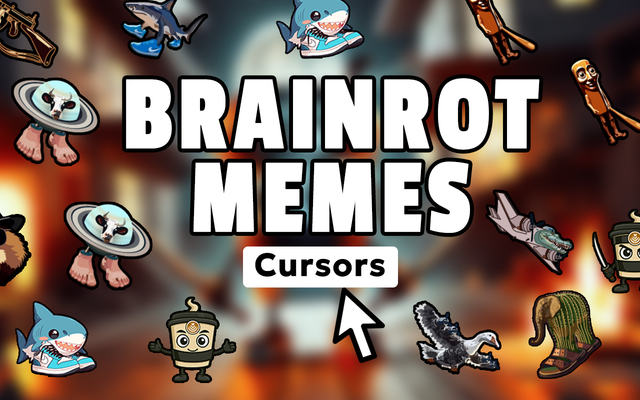 Brainrot Memes Cursor for Chrome