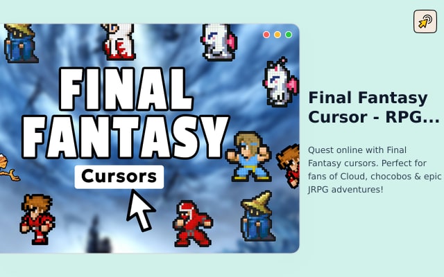 Final Fantasy Cursor - RPG Game Cursor para Chrome