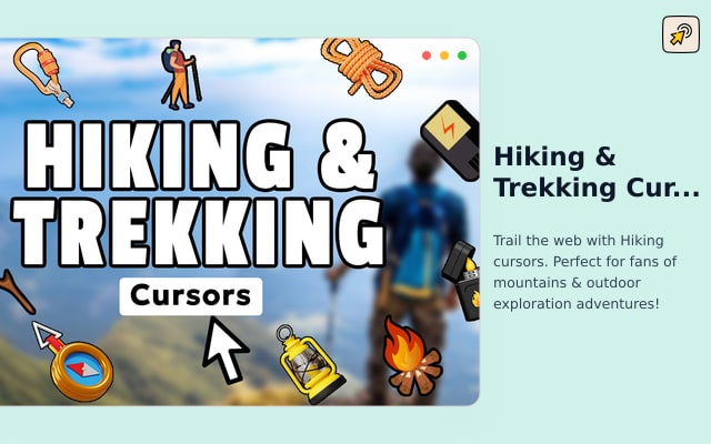 Hiking & Trekking Cursor - Adventure Cursor for Chrome