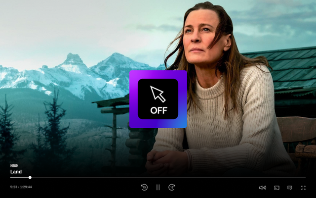 Mouse Off for HBO Max: hide cursor [QVI]
