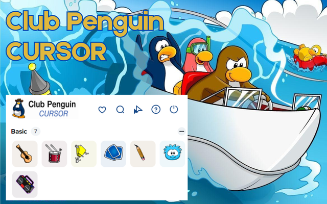 Club Penguin Cursor - Benutzerdefinierter Spiel-Cursor für Chrome
