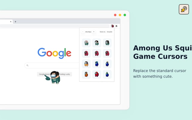 Among Us Squid Game Cursors