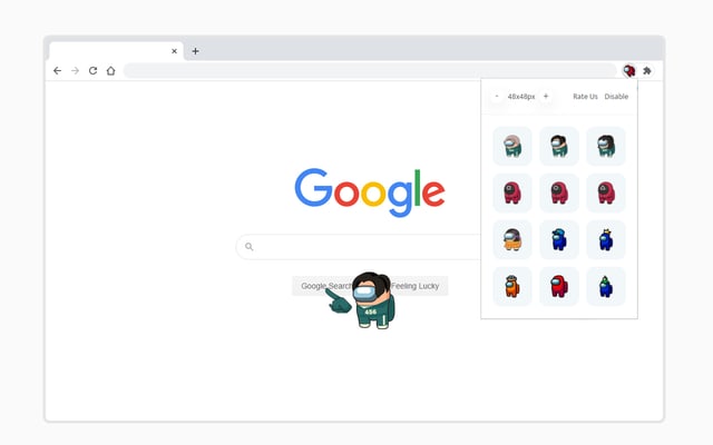Among Us Squid Game Cursors