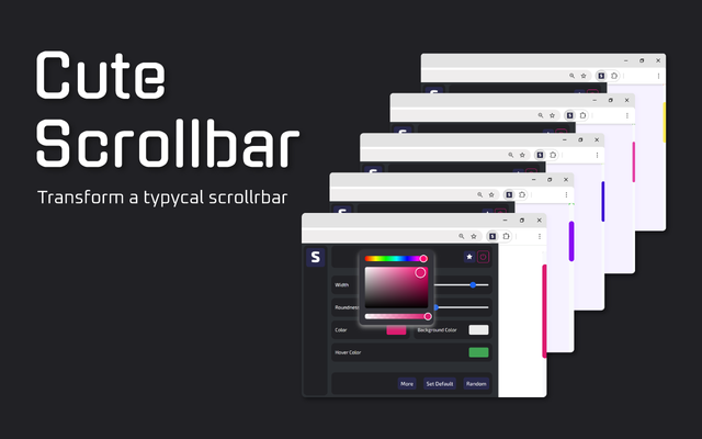 Cute Scrollbar - Benutzerdefinierte Bildlaufleiste