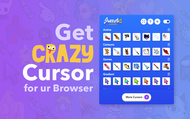 Sweezy Cursors ★ Benutzerdefinierter Cursor für Chrome™