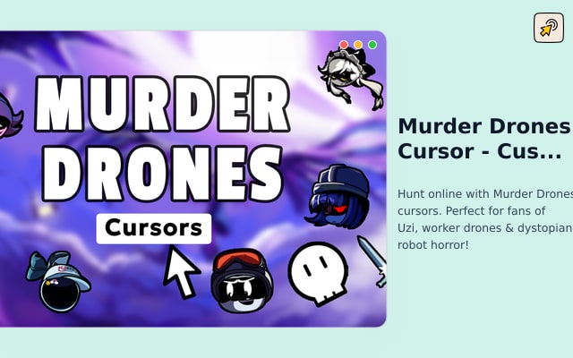 مؤشر Murder Drones - مؤشر رعب الخيال العلمي المخصص لمتصفح Chrome