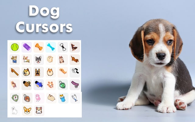 Cursor de cães - Cursor de cachorro personalizado para Chrome