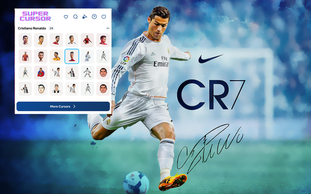Cristiano Ronaldo Cursor - Benutzerdefinierter Cursor für Chrome