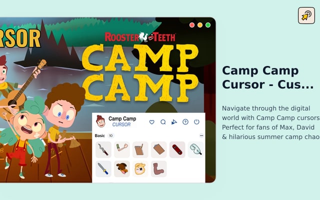 Camp Camp Cursor - 适用于 Chrome 的自定义卡通喜剧光标