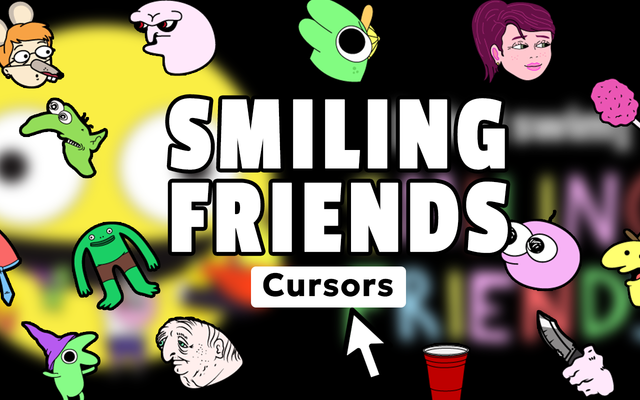 Smiling Friends Cursor - Cartoon Cursor pour Chrome