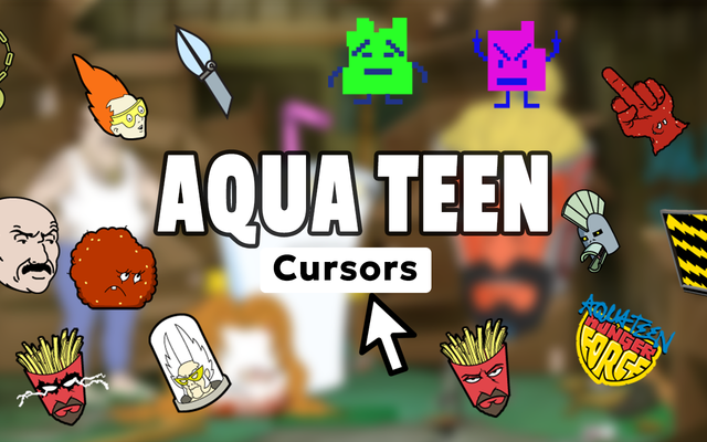 Aqua Teen Cursor - Cartoon Cursor para Chrome