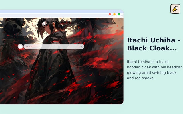 Itachi Uchiha - Black Cloak Live Wallpaper