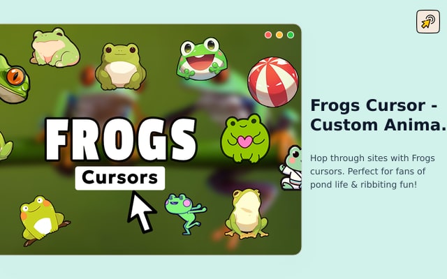 Frogs Cursor - Custom Animal Cursor pour Chrome