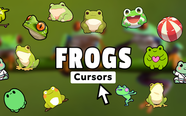 Frogs Cursor - Custom Animal Cursor pour Chrome