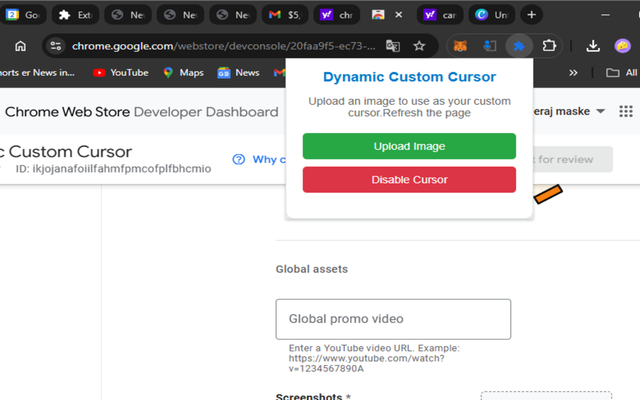Dynamic Custom Cursor