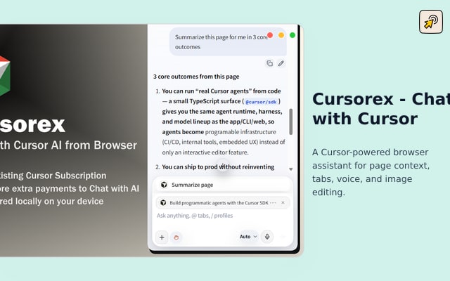 Cursorex - Chat with Cursor